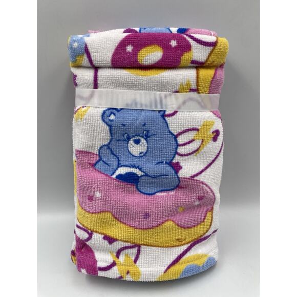 Care Bears Grumpy Bear Donuts Hand Towels 16”x28” 2-Pack NEW With Tags - Picture 1 of 5
